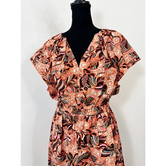 A.L.C. Alice Floral Print Mini Dress in Multicolor Size 10 Pullover Short Sleeve - Picture 4 of 5